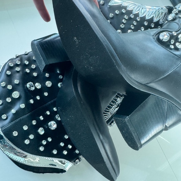 WIRALOMI rhinestone w/Phoenix size 9.5 cowboy boots - Picture 5 of 8